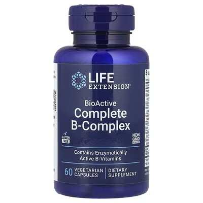 BioActive Complete B-Complex, 60 Vegetarian Capsules